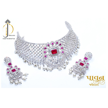 925 starling silver most beautiful bridal choker n... by 